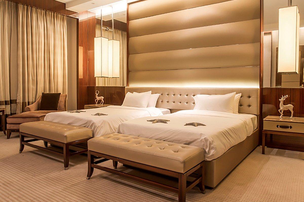 YABO-Representative Hotel Double Bed In Leather Yb-809 - Yabo Hotel Furniture