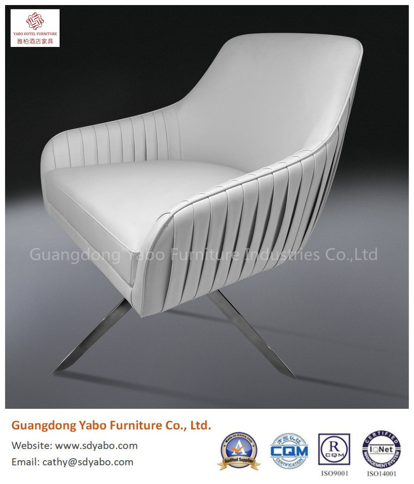Beautiful metal leather writing chair for hotel furniture