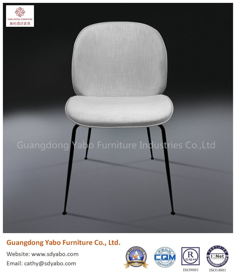 product-simple metal fabric restaurant dining chair-YABO-img