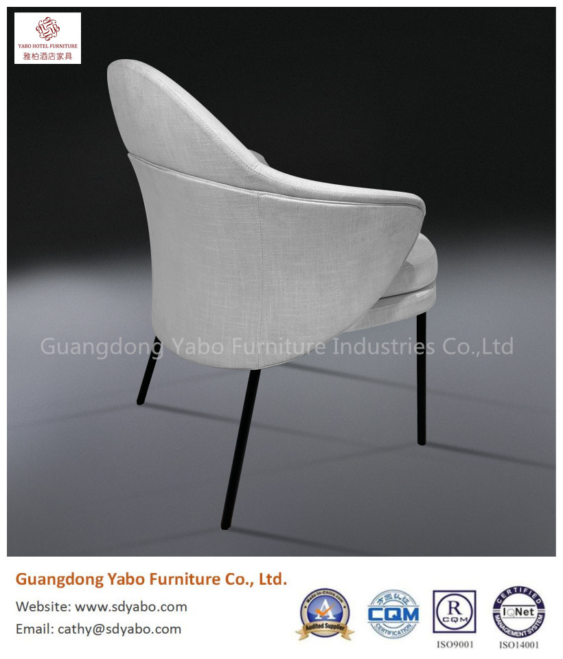 grace simple metal leg fabric upholestry chair for restaurant or hotel lobby furniture