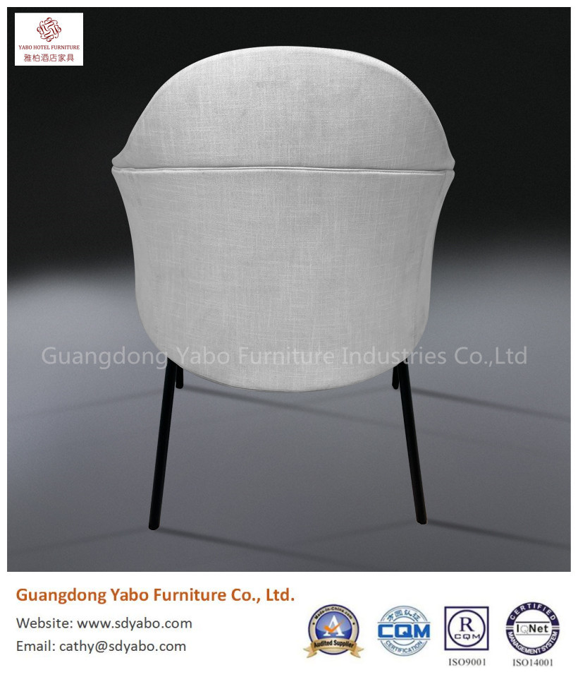 grace simple metal leg fabric upholestry chair for restaurant or hotel lobby furniture
